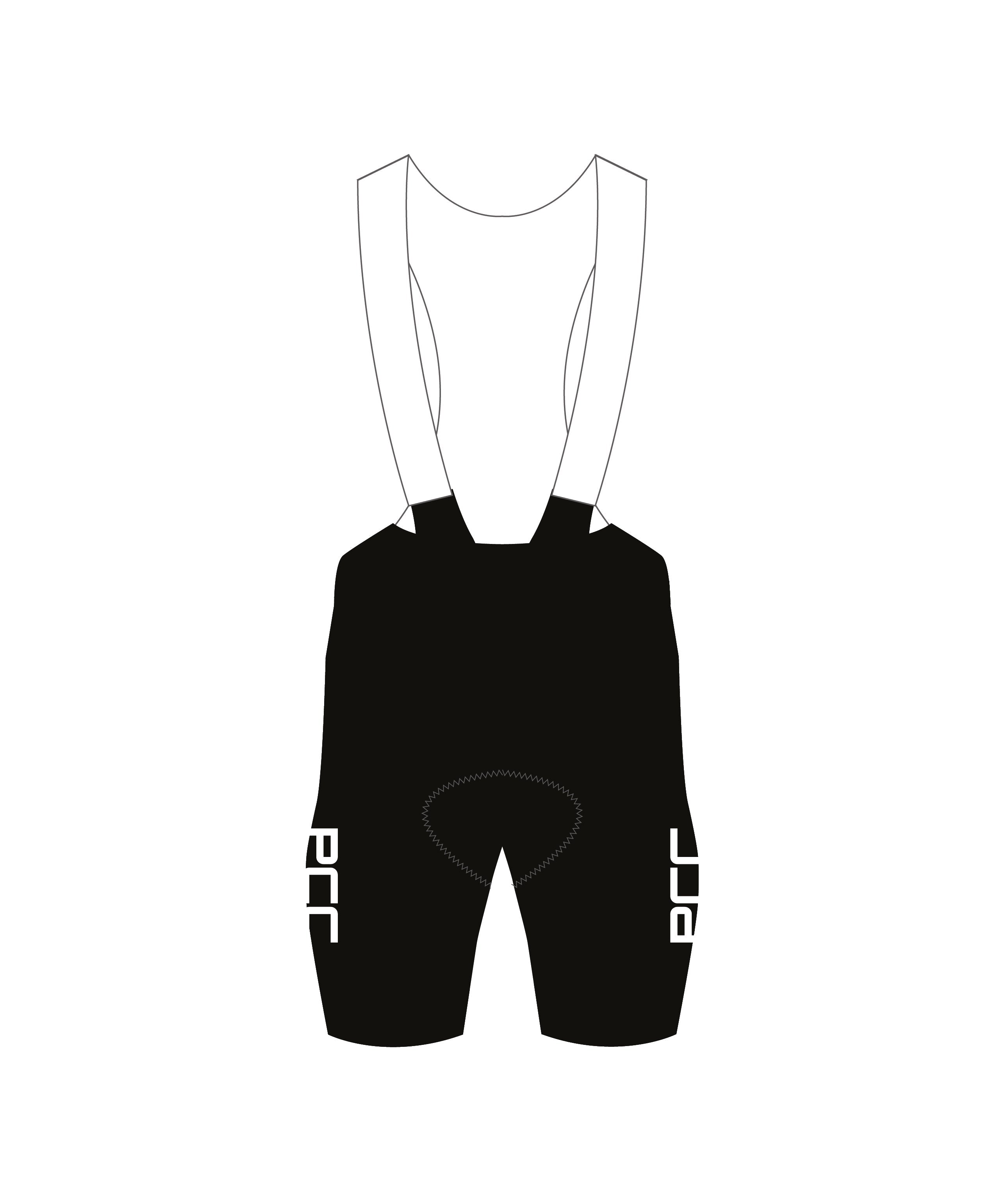 Cycling Bib-Short Black Femmes Edition