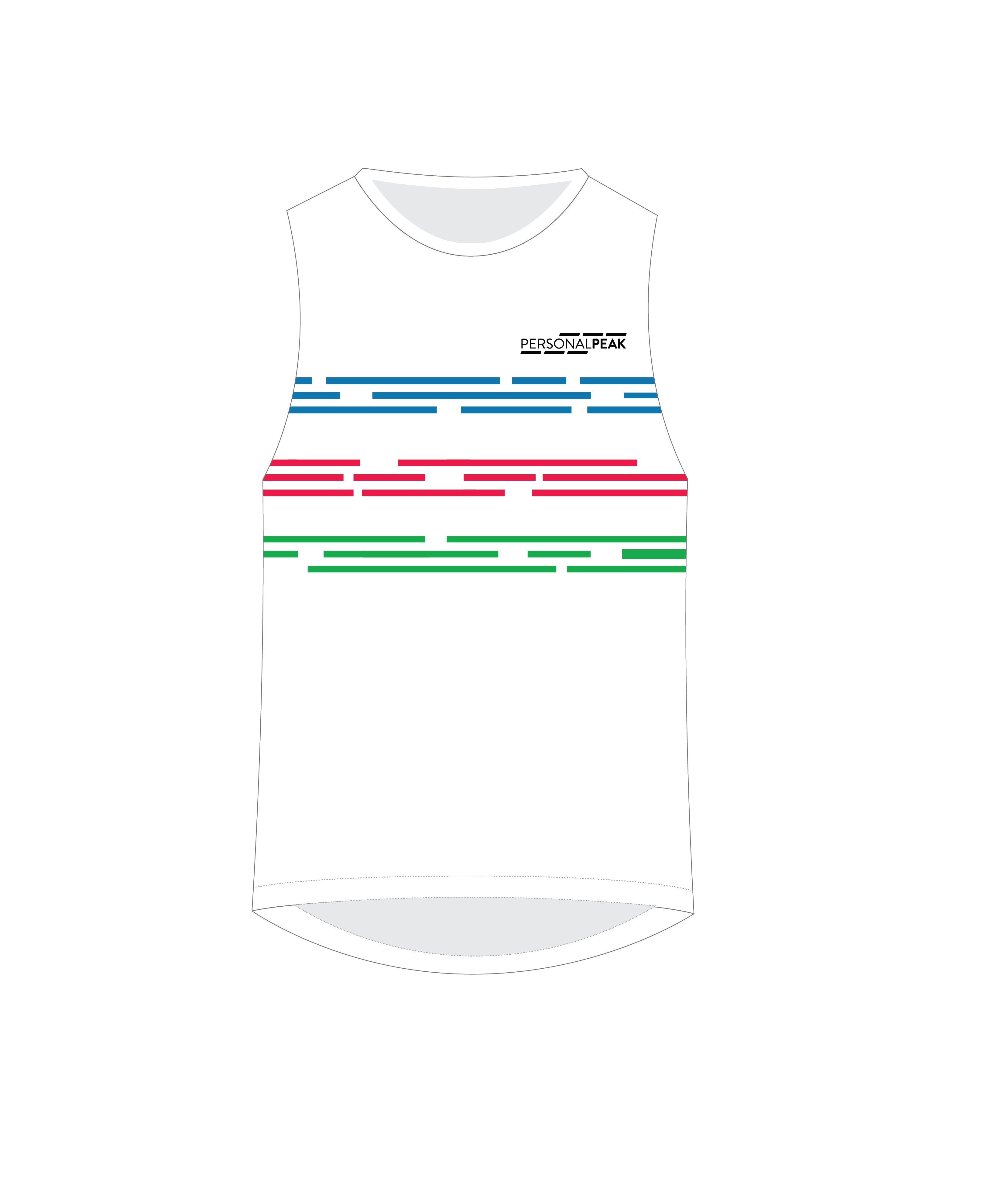Lauf Singlet - Pro (weiß)